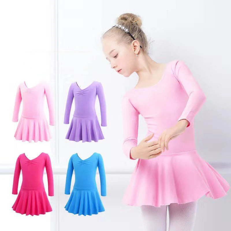 Детские танцевальные костюмы с длинными рукавами юбки романтическое детское