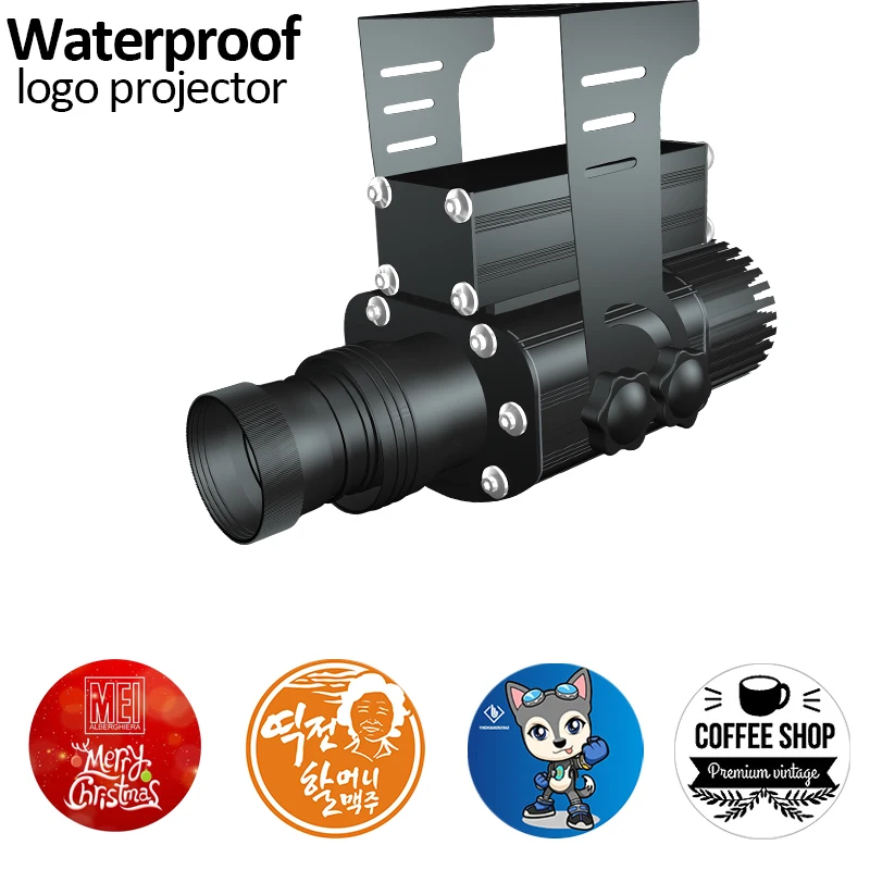 

Waterproof 30w/50w logo projector IP65 advertising display for hotel exhibition cutomized personal logo display