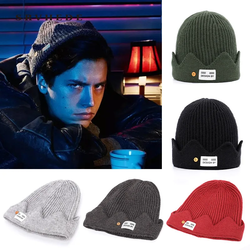 Ривердейл Jughead Jones Косплей зимняя теплая шапочка шляпа вязаная шапка ТВ серии PropsHat Корона вязаная шапка Archie Betty