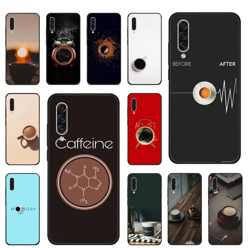 

Coffee funny design Chemistry clock Phone Case For Samsung galaxy S note 7 8 9 10 20 fe edge A 6 10 20 30 50 51 70 lite plus