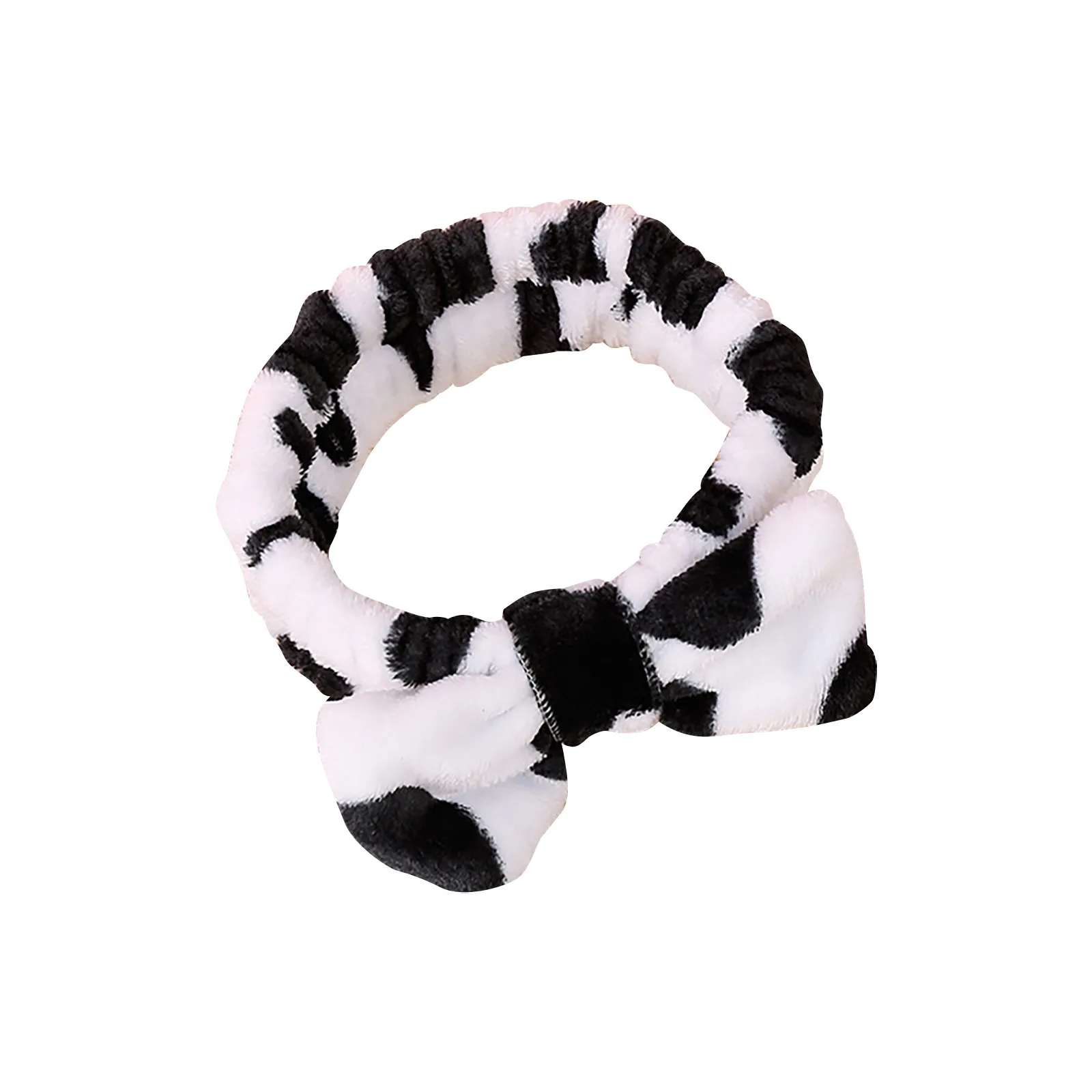 Повязка на голову фланелевая с бантом модная повязка для волос макияжа | Красота