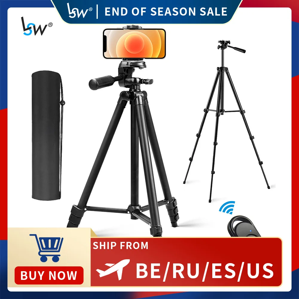 Штатив для камеры мобильный телефон легкий с держателем телефона и пультом ДУ по
