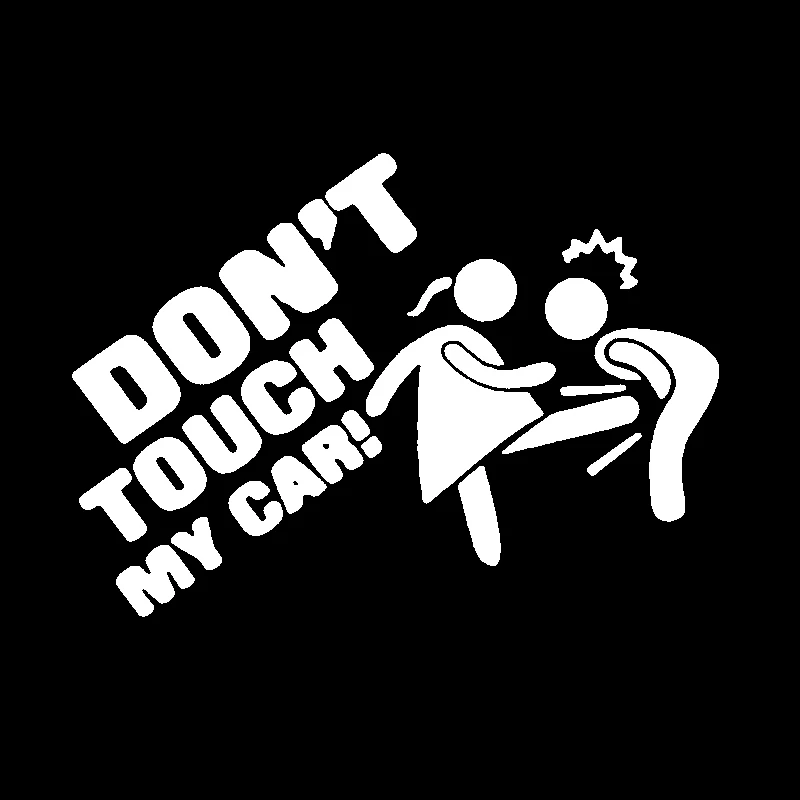 

Car Sticker Safety Warning Do Not Touch My Car PVC Decorative Sticker 16 Cm *11.6 Cm