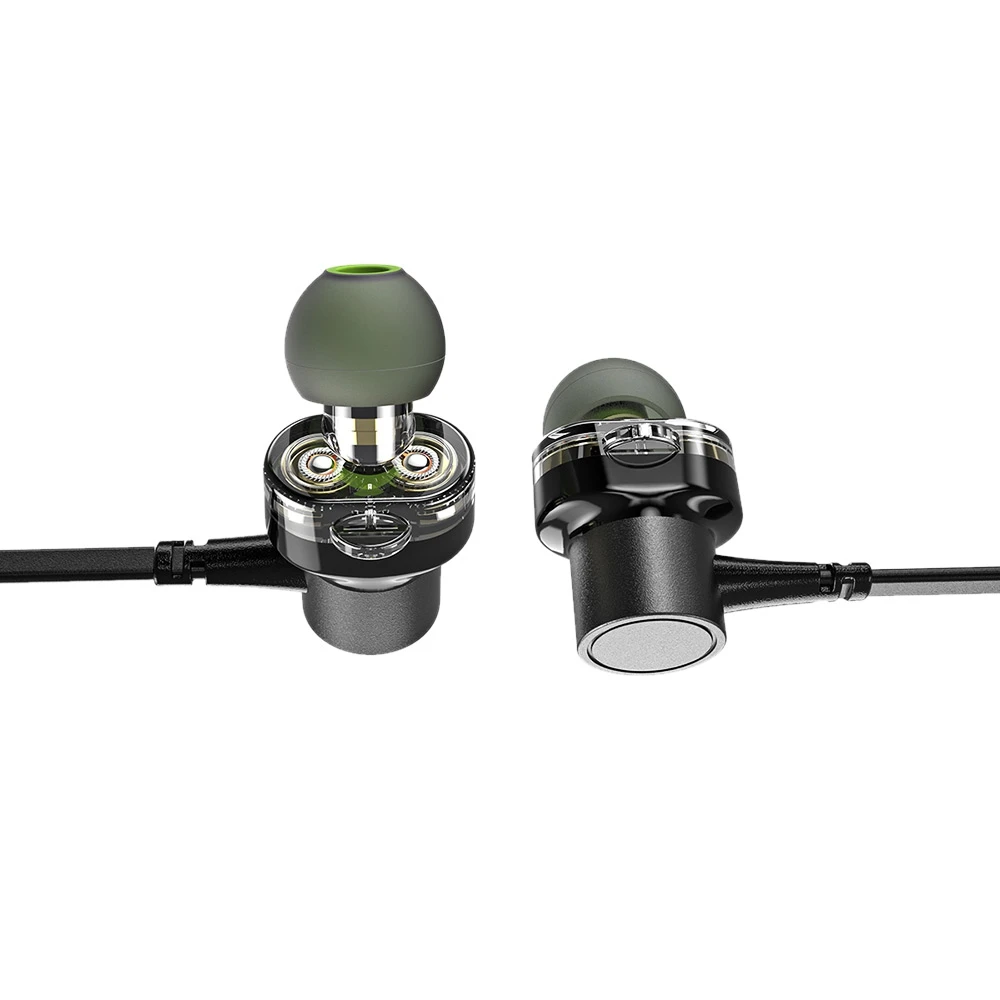 Проводные наушники-вкладыши Awei Z1 с двумя драйверами глубокие басы стереозвук