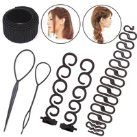 girls hair magic twist centipede styling braid clip stick bun maker hairstyle tool plastic needle ponytail loop hair accessories