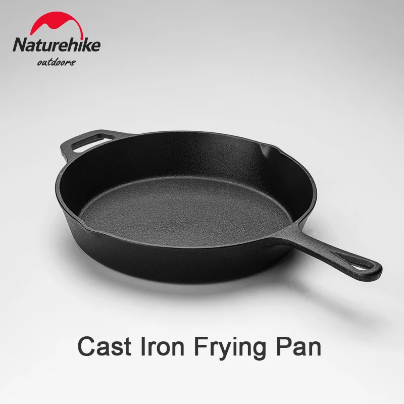 

Naturehike Outdoor Cookware Cast Iron Frying Pan Outdoor Picnic Pancake Nonstick Pan With Double Leakage Multi-function Portable