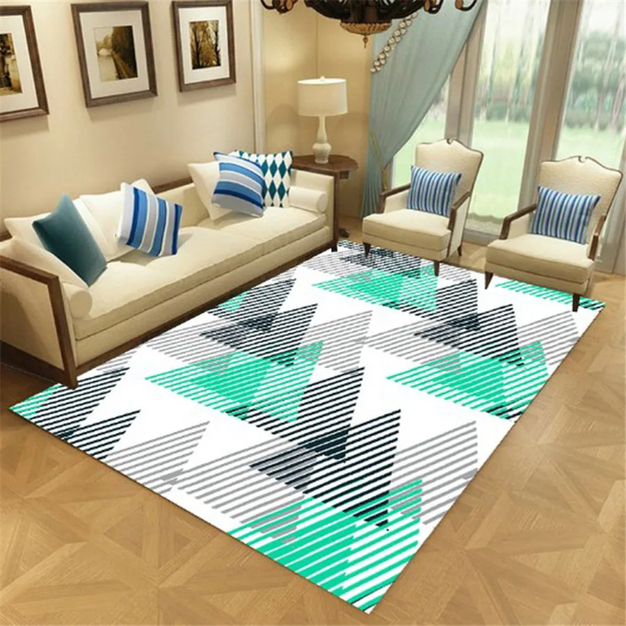 

Modern Nordic Style Fashion Geometric Printing Floor Mat Door Mat Door Mat Anti-slip Mat Carpet Bedroom Home Decoration