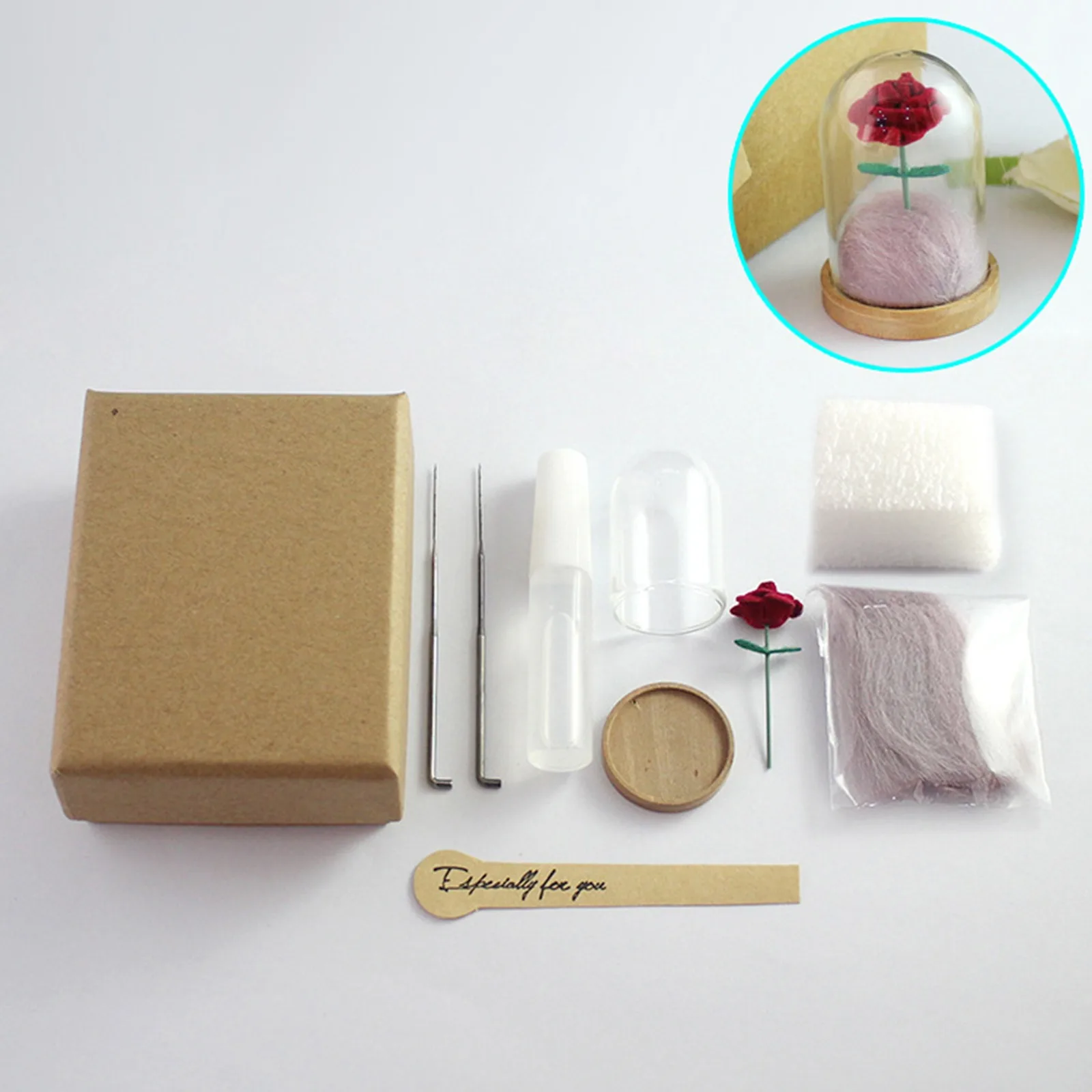 Бутылка для желаний 1 шт. миниатюрный стеклянный флакон с шариками разноцветный