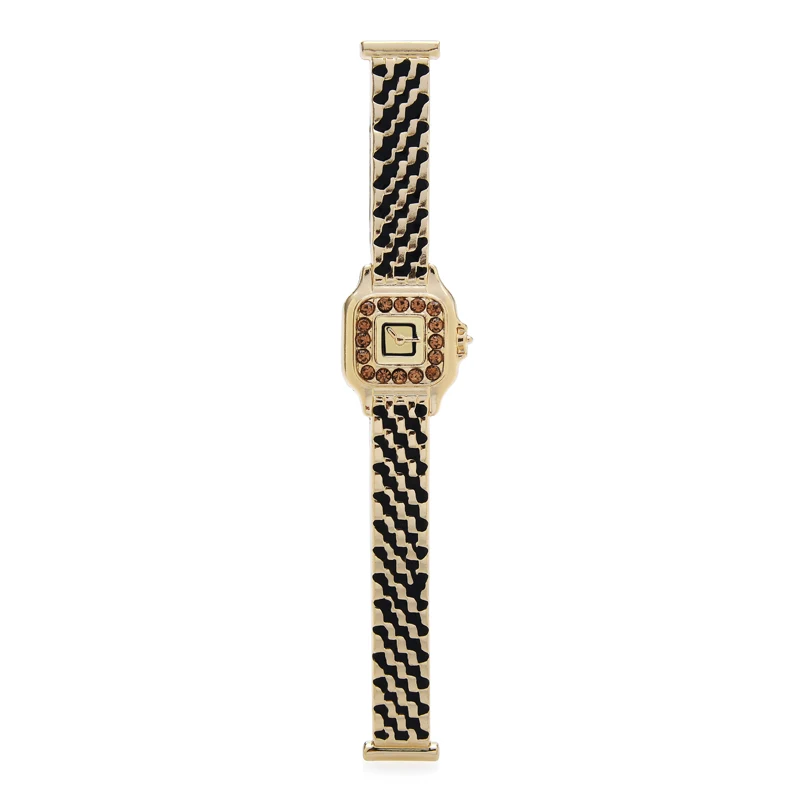 

Wuli&baby Vintage Rhinestone Watch Design Brooches For Women 2-color Clock Party Office Brooch Pins Jewelry Gifts