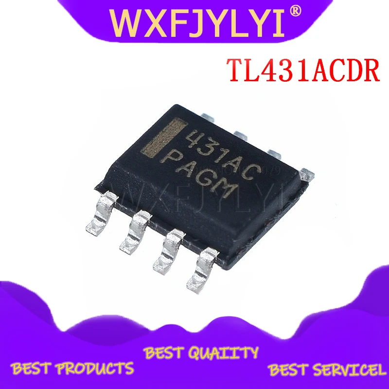 10 шт./лот 431AC TL431ACDR TL431 ссылка на напряжение SOP8 SMD управление p новый оригинальный|p