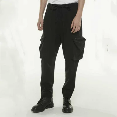 

Европейские новые и американские мужские брюки, темные весенние прямые брюки, широкие брюки, свободные, красивые шаровары