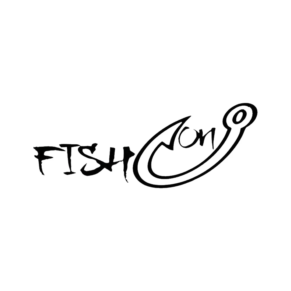 

W-0436 Creative Fishing Hook Fishing Silhouette Personality Car Stickers PVC Fashion Auto Window Bumper Quality Waterproof Decal