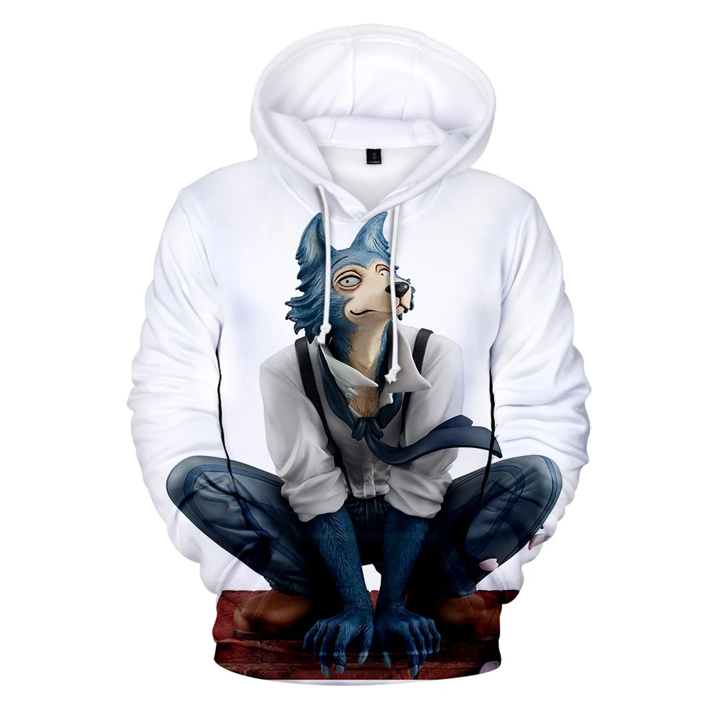 New 3D Anime BEASTARS Hoodies The Wolf elements Hip Hop Hoodie BEAST COMPLEX Cartoon Coats Children spring autumn Kids Clothes | Мужская