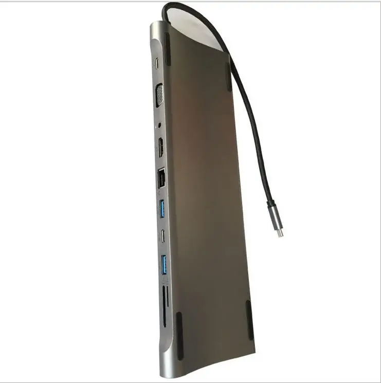 Ype C док станция 11 в 1 многофункциональный концентратор usb3.1 ноутбук внешний с HDMI VGA