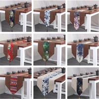 new patchwork tassel ethnic vintage table runner rectangle tea table cloth china style natural cotton linen dining table mat