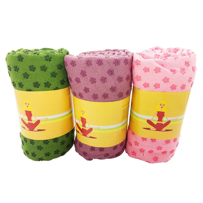 Нескользящий 85 см * 63 Коврик для йоги покрытие полотенце противоскользящее из