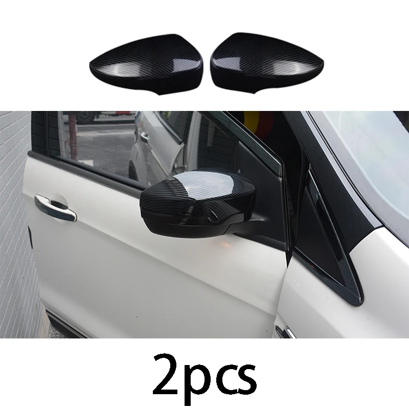 

2 шт., накладки на боковые зеркала заднего вида для Ford Escape Kuga 2013-2019 из углеродного волокна и АБС
