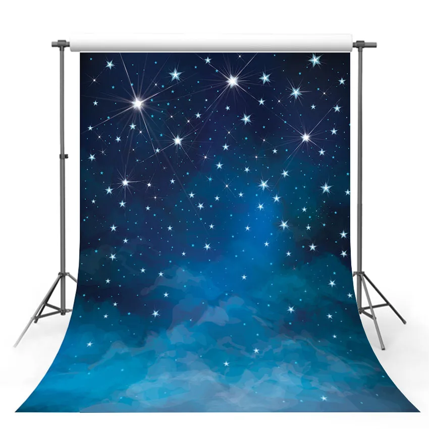 

Avezano фотография фон темно-синий звездное небо блестящая Звезда Новорожденный ребенок душ Портрет фон фотостудия фотосессия