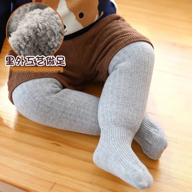 Pantimedias de oto&ntilde;o e invierno para ni&ntilde;os, medias gruesas para ni&ntilde;as, Ropa para Ni&ntilde;as, calcetines de fondo para ni&ntilde;os de 0 a 8 a&ntilde;os-1