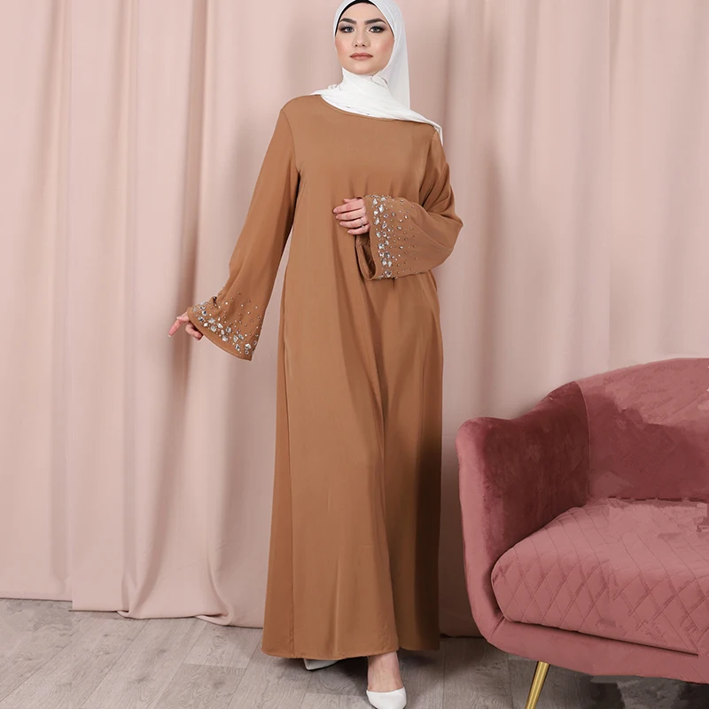 Женское платье Ближнего Востока, мусульманское длинное платье с бисером в стиле ретро, французское, британское Рамадан, вечернее платье, мо...