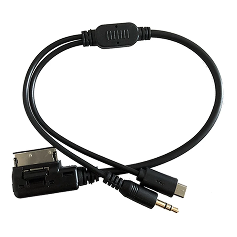AMI AUX Micro USB DC 3,5 мм кабель для USB женский интерфейс аудио AUX адаптер кабель для передачи данных для AUDI A3 A4 A5 A6 Q5 для Magotan CC