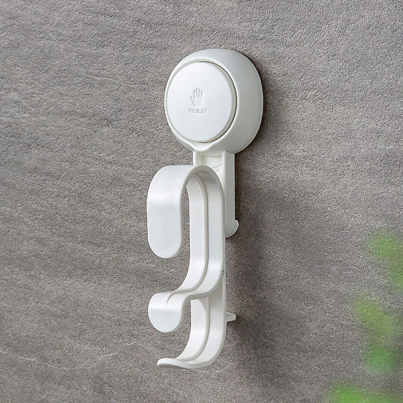 

Multifunction Wall Hooks for Basin Waterproof Oilproof Reusable Hanging Hook Vacuum Sucker Hanger No Need Adhesive No Drilling