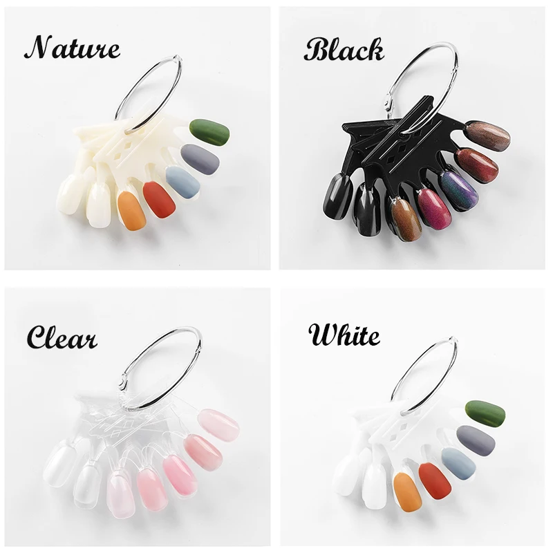 10 листов/сумка накладные ногти Дисплей ладони пять пальцев Корона инструмент