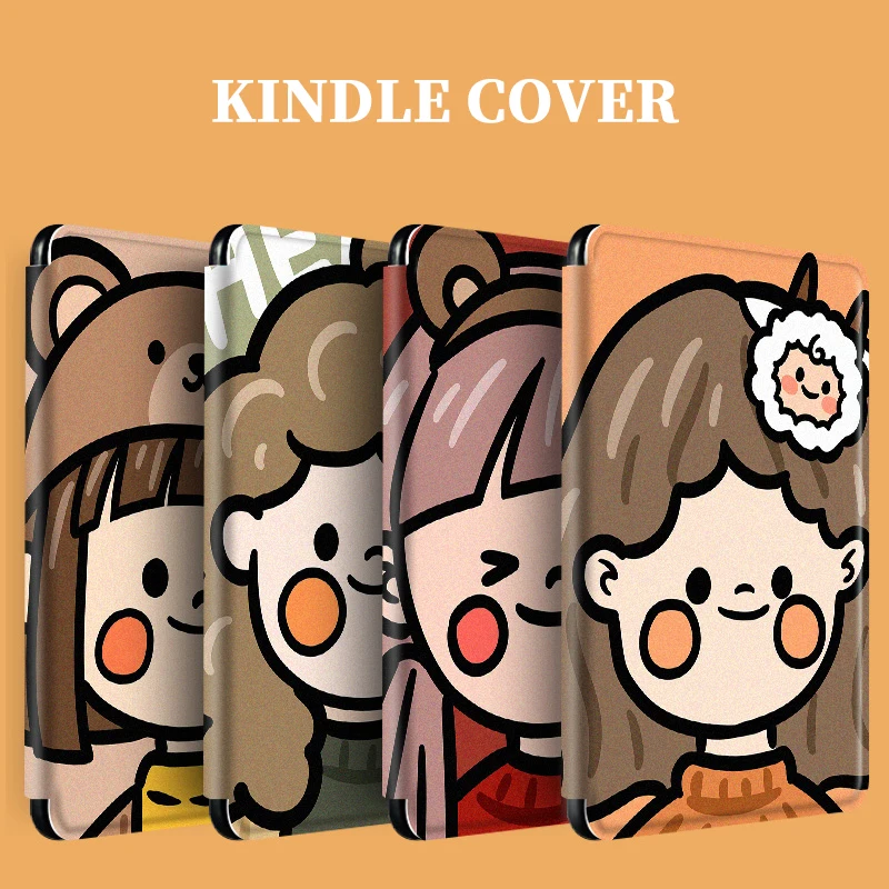 

Goat and Little Girl Cases for Amazon Kindle Paperwhite2018 2019 (PQ94WIF/J9G29R) Funny Cute KAWAI Funda for Kindle Paperwhite