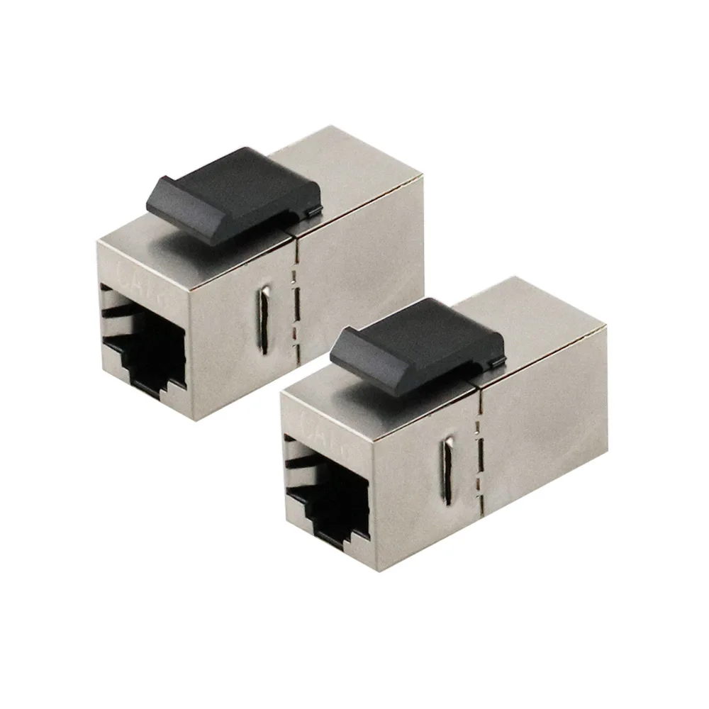 2 шт. RJ45 Keystone Jack Cat6 экранированный модульный муфта с защелкой 8P8C Разъемы Ethernet LAN