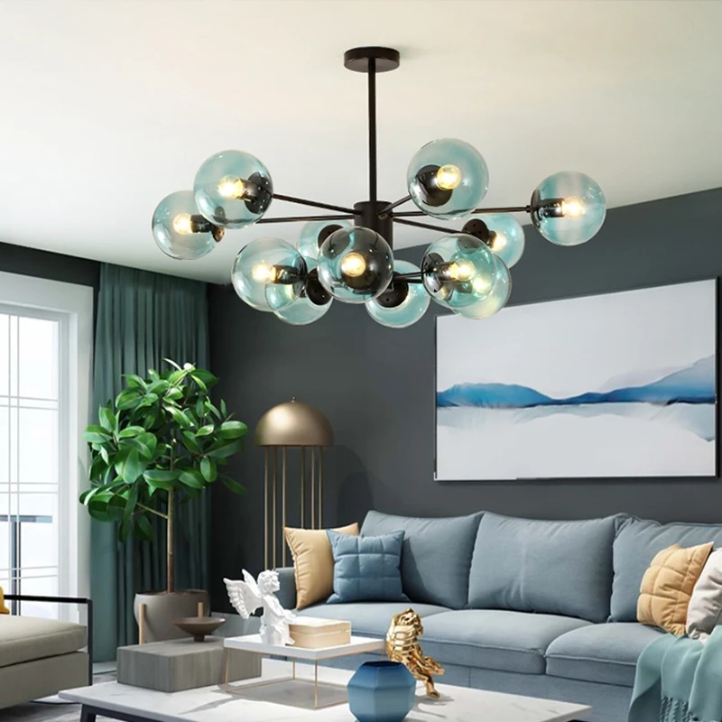 LukLoy Nordic Modern Chandelier Dinning Room Susnpension Lamp Penant for Living Bedroom Restaurant Cafe Decoration Lights | Лампы и