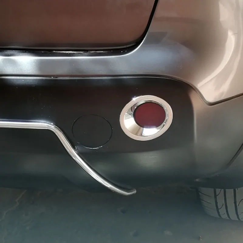 Для Nissan qashqai j10 dualis 2013 2012 2011 2010 2008 2 1,6 хромированный задний противотуманный фонарь крышка задняя противотуманная фара отделка Аксессуары