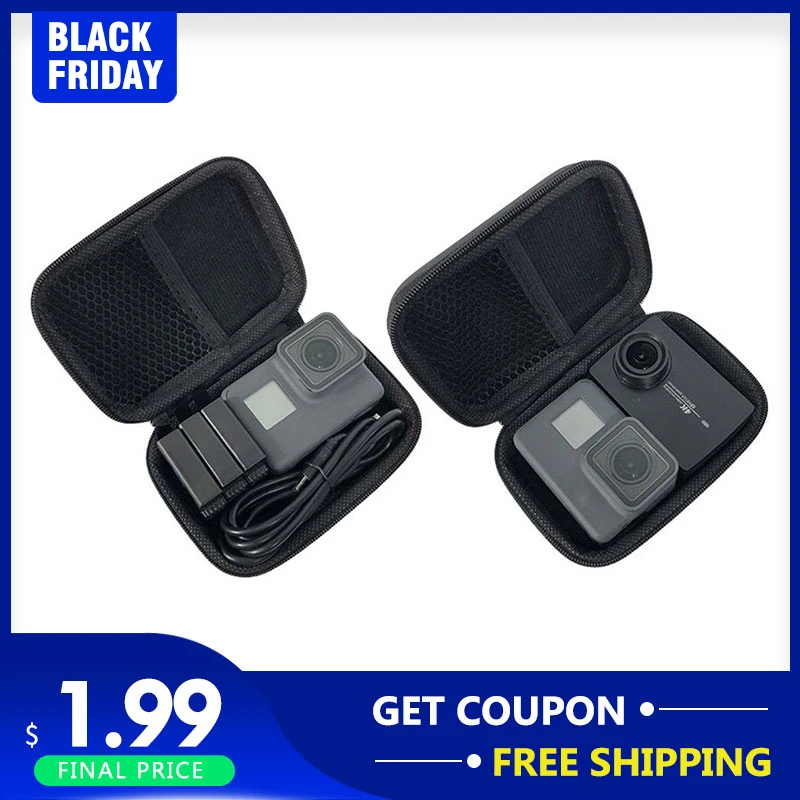 Мини-сумка Защитная для экшн-камеры GoPro Hero 8 7 6 5 4 3 + чехол микрофона камеры Insta360 evo |
