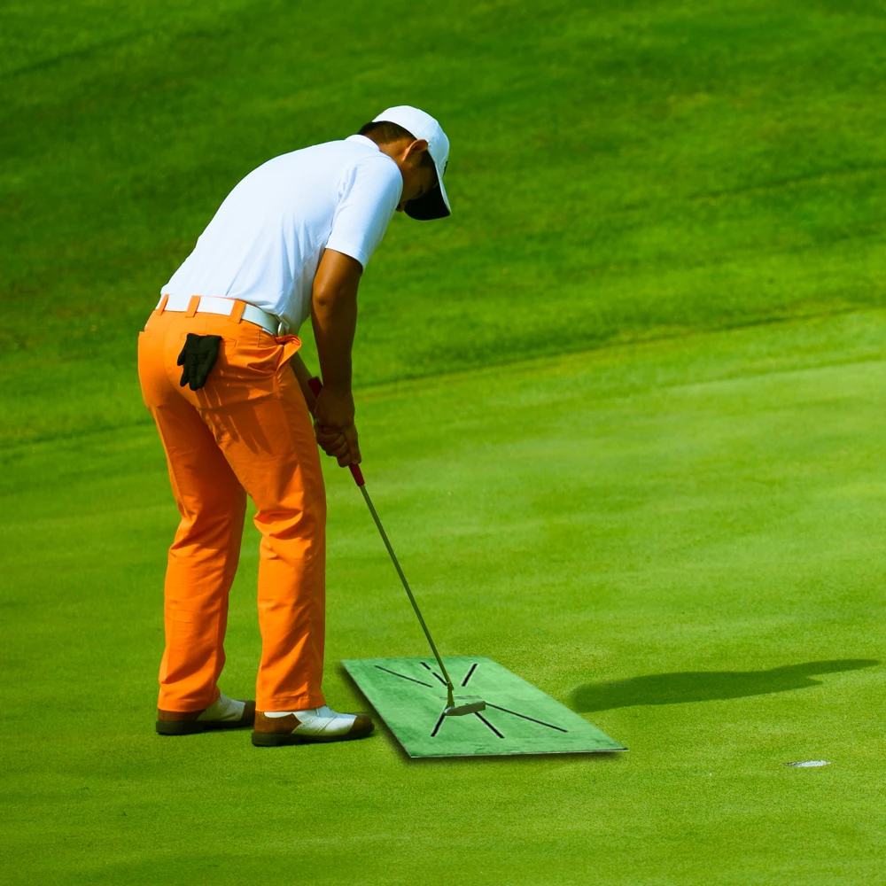 Портативный Обучающие приспособления для игры в гольф качели обнаружения коврик