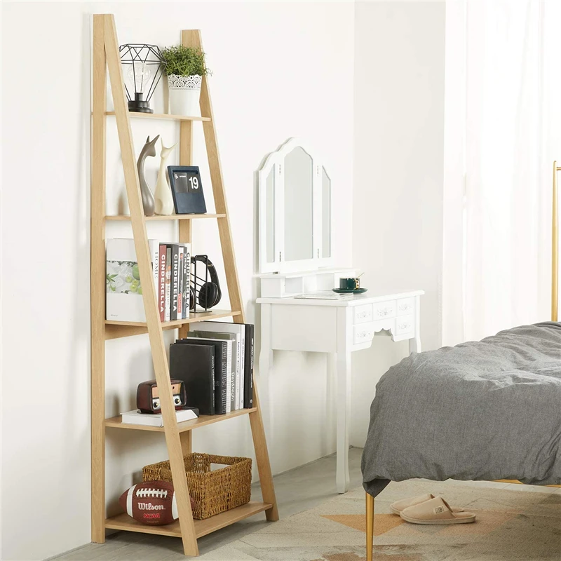 5-ярусная лестница для домашнего офиса книжный шкаф откидная книжная полка