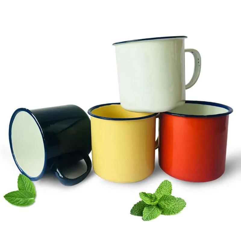 

Enamel Tea Cup Ceramic Mug Outdoor Home Vintage Breakfast Milk Coffee Cup Gift Mugs Tumbler HXH 19 Products