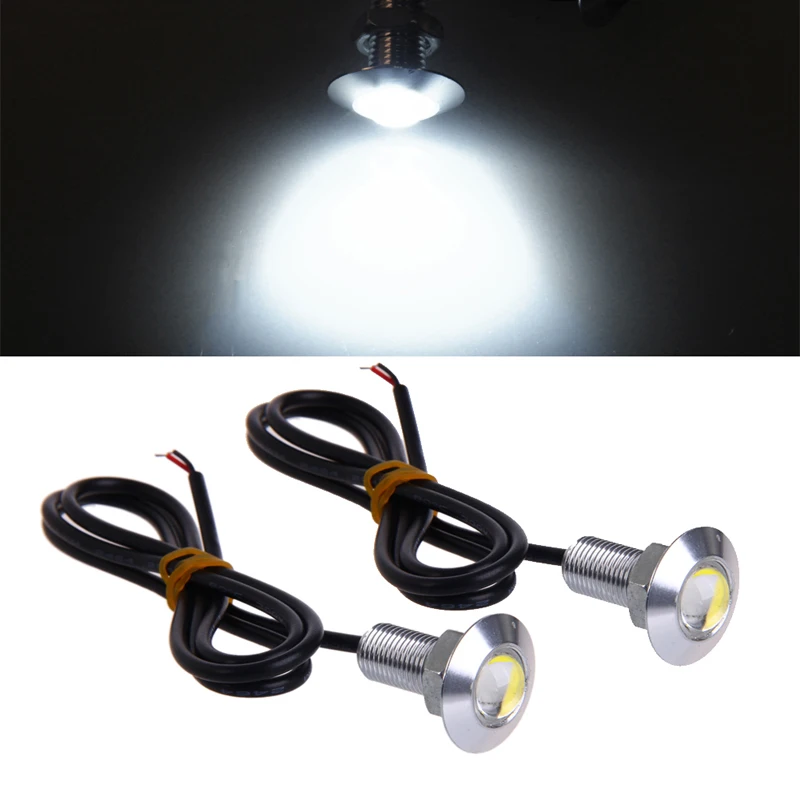 

2020 New 1 Pair DC 12V 23mm Eagle Eye LED Daytime Running DRL Light Car Auto Lamp White