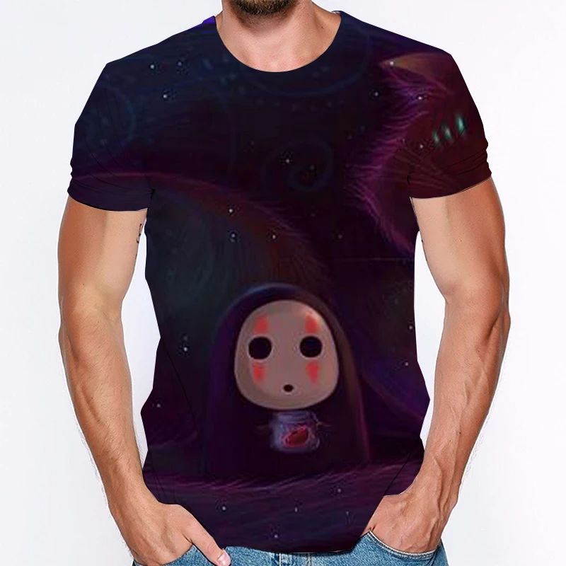 

New T Shirt Spirited Away Anime 3d Men T Shirts Summer Hot Sale Tshirt Women Fashion Oversize Short Sleeve Spirited Away T-shirt