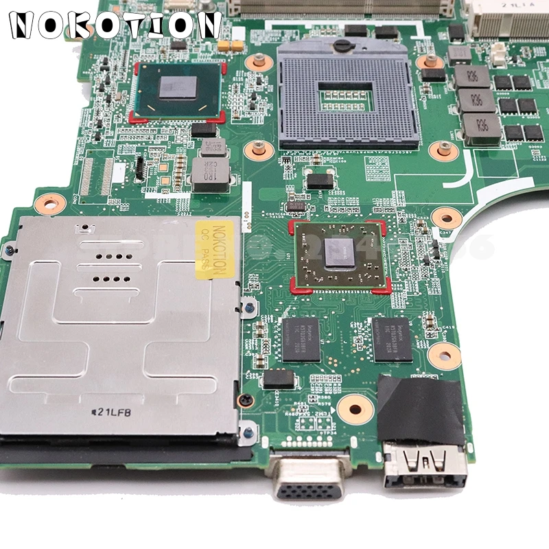 Материнская плата NOKOTION 684323-001 для HP Elitebook 8560P материнская ноутбука QM67 DDR3 HD7400M