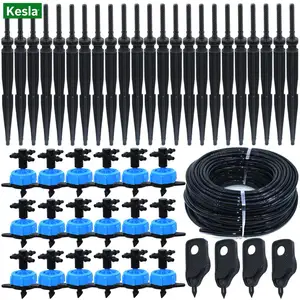 KESLA 8L Капельное орошение 4-полосная прямая капельная стрела 35 мм шланг для орошения сада набор для полива теплицы 5-50 набор