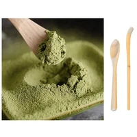 1 piece natural bamboo matcha tool japanese traditional matcha whisk scoop teaspoons portable tea scoops for kitchen gadgets