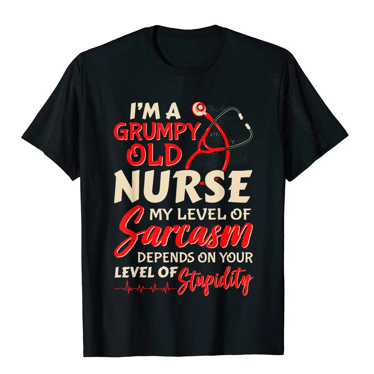 

I'm A Grumpy Old Nurse Women Funny Nursing RN LPN CNA Gift T-Shirt T Shirts For Men Normal Tops & Tees Hot Sale Funny Cotton