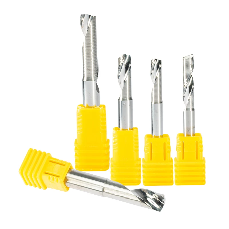 5 шт. фрезы с одной канавкой алюминиевые инструменты для ЧПУ твердосплавные