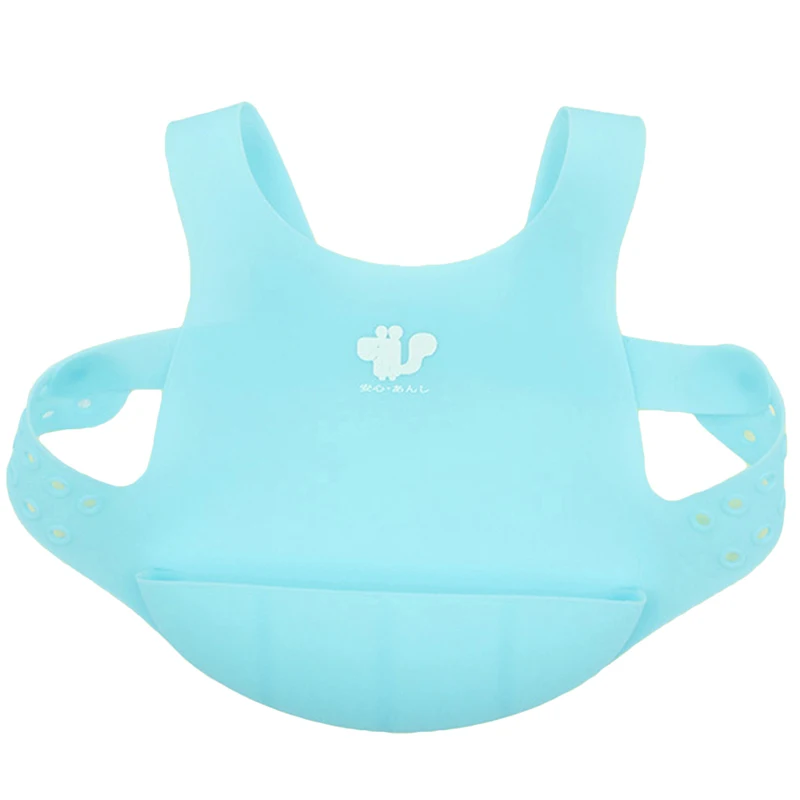 

Silicone Bibs Burp Cloth For Baby Waterproof Portable Solid Solor Bib With Strap Infant Eating Soft Bib Baby Caring Gadgets