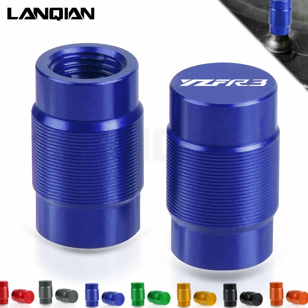 

For Yamaha YZF R3 Motorcycle Aluminum Wheel Tire Valve Stem Caps Airtight Covers YZF R3 2014 2015 2016 2017 2018 2019 Parts