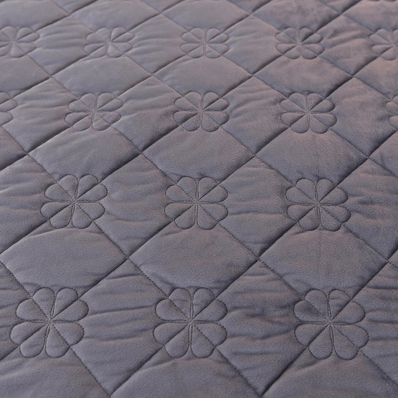 Queen King size 1/3 шт Двухслойное покрывало наволочка Комплект постельного белья сплошной цвет стеганое одеяло застежки для простыни покрывало# a