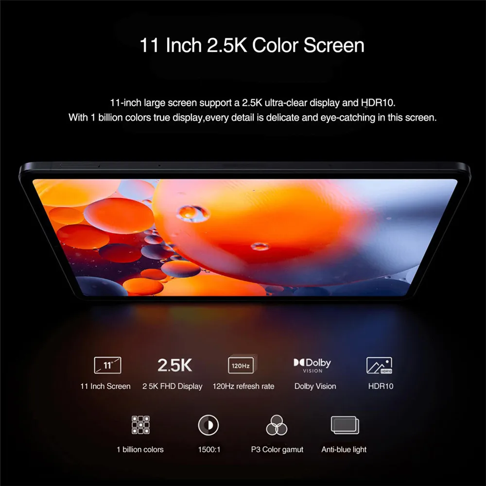 Global ROM XIAOMI MI Tablet Pad 5 2021 Android11 MIUI 12.5 Snapdragon 860 6GB+128/256GB 120HZ 2.5K 11inch LCD Screen Mi | Электроника