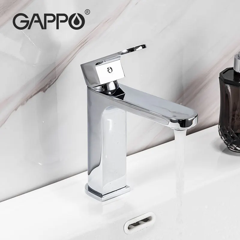 

Кран для раковины GAPPO, хромированный смеситель для раковины, смеситель горячей и холодной воды встраиваемый кран