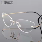 Ульсветильник безрамные мужские очки для чтения lirich, модные очки для чтения кошачий глаз с защитой от сисветильник и излучения, женские очки для чтения