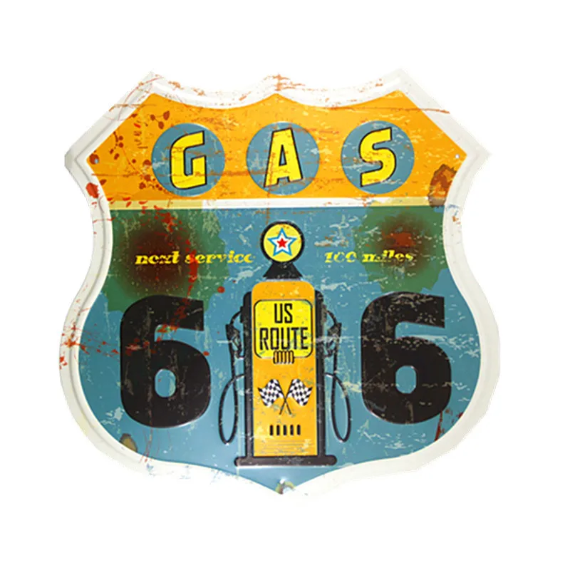 Фиолетовый Металлическая жестяная вывеска Route 66 Hot Road неправильная вывеска для гаража рельефная для гаража паба Дома Офиса ресторана бара железные картины - Цвет: Фиолетовый