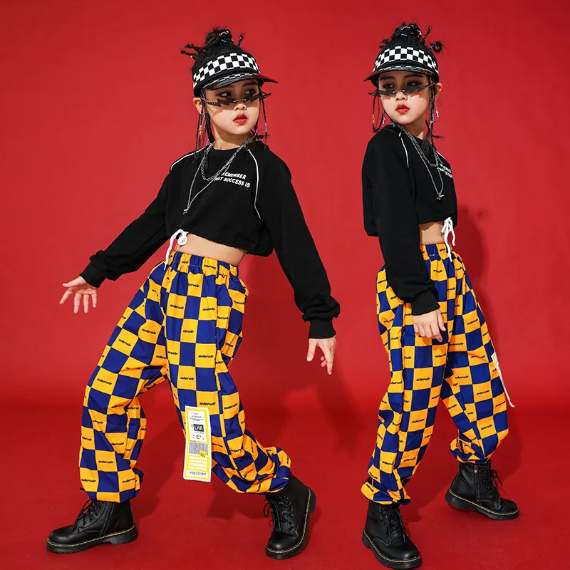 

Kids Hip Hop Clothing Sweatshirt Crop Tops Jogger dancing Pants for Girls Boys Jazz Dance Costumes Ballroom Dancing Clothes Wear